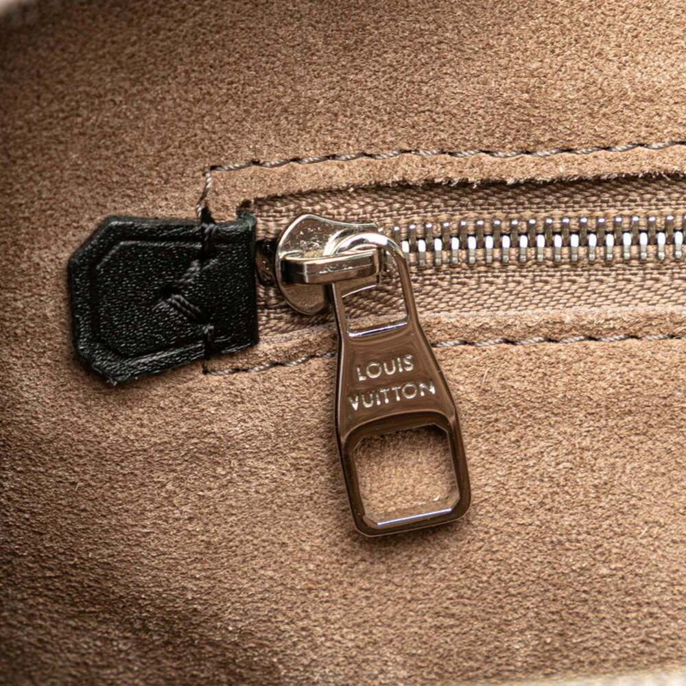 LOUIS VUITTON Authentic Brown Leather Lockit PM Bag - Picture 7 of 10